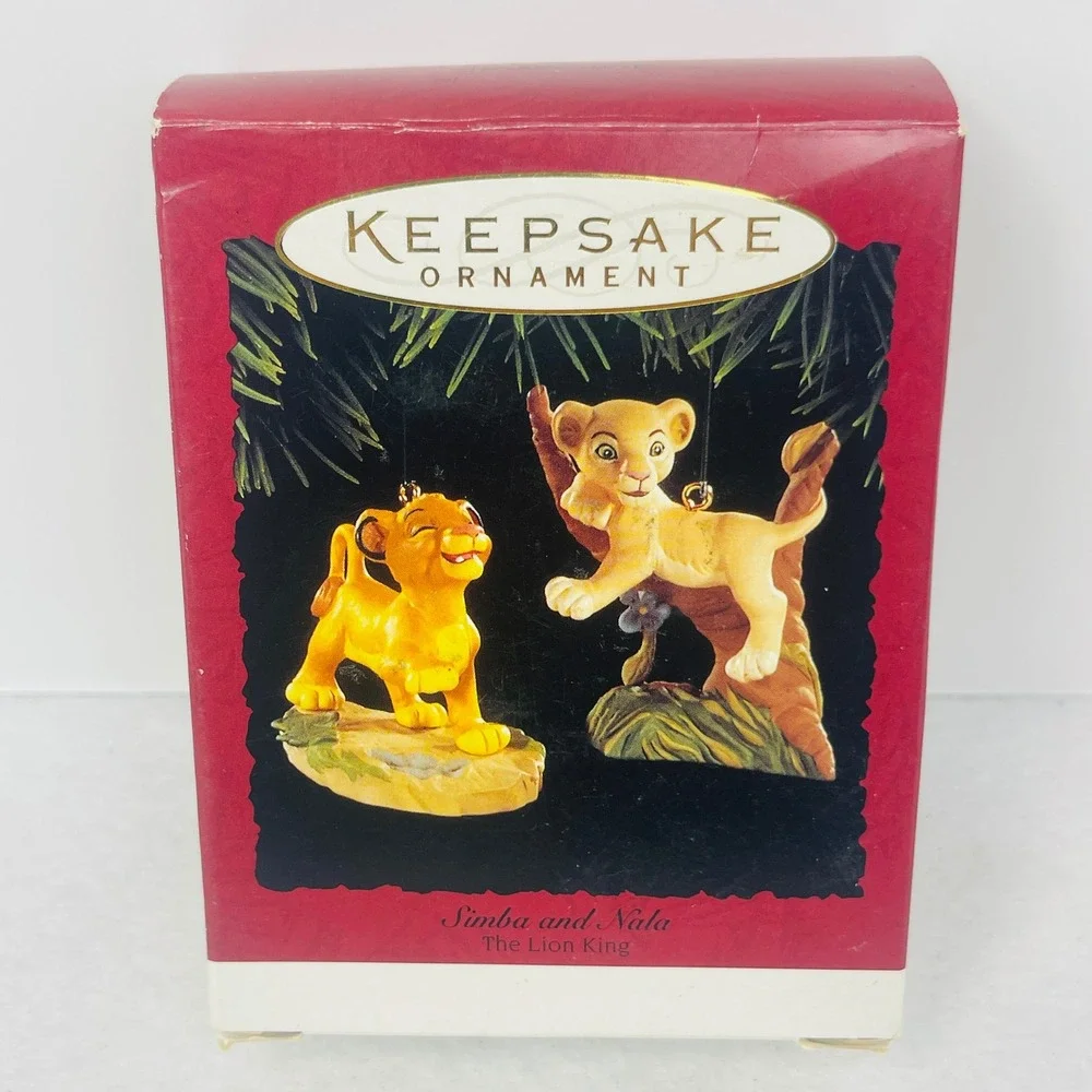 Hallmark Keepsake Ornament 1994 Disney The Lion King Simba and Nala Set of 2